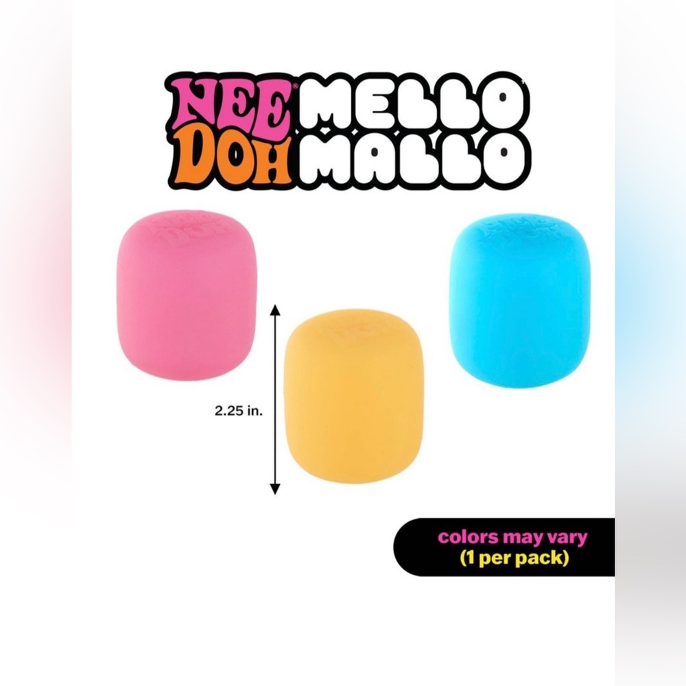 Viral NeeDoh Mello Mallo Color-Changing Marshmallow Set - blue, Yellow, Pink - Picture 4 of 7